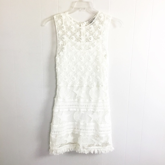 ASOS Cream Moon Star Dress Size 4 Festival Knit - Picture 1 of 4